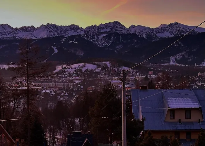 Studio-Złota Jaskinia z widokiem na Tatry i tarasem